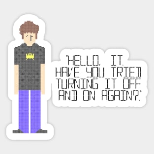 Roy - Hello, IT Sticker